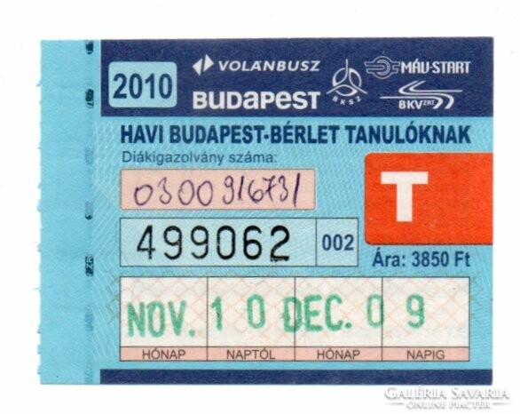 Bkv pass November 2010