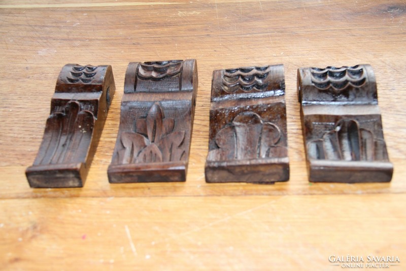 Tin German carving, carving, ornament 4 pcs. (14)