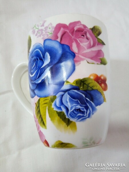 Pink porcelain mug