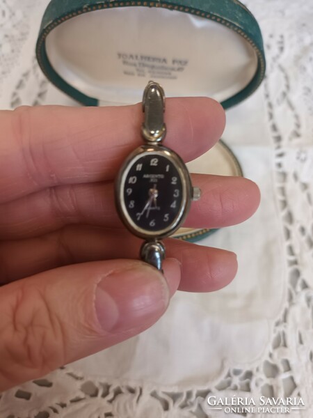 Beautiful handcrafted silver argento Italian women's jewelry watch for sale!