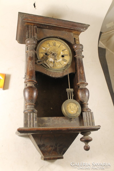 Antique old German half-baked wall clock 767