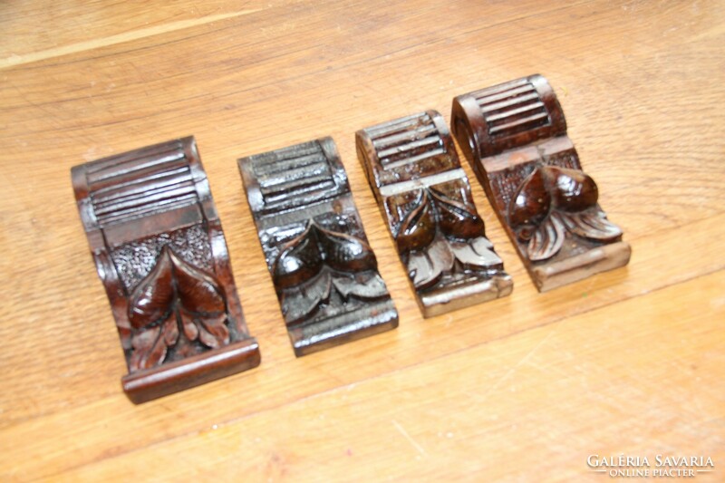 Tin German carving, carving, ornament 4 pcs. (16)