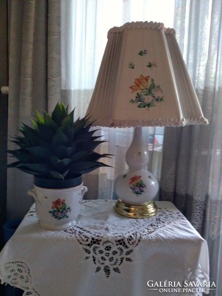 An old Herend lamp with its own shade!