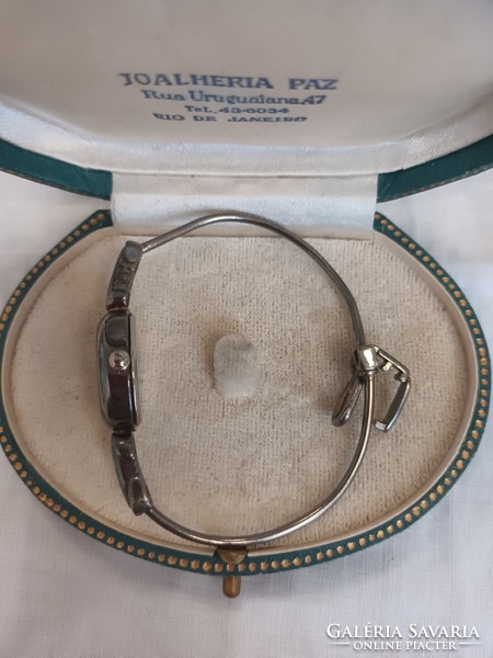 Beautiful handcrafted silver argento Italian women's jewelry watch for sale!