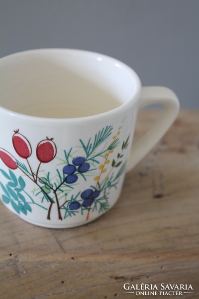 Herbal botanical German tea mug - in nice condition