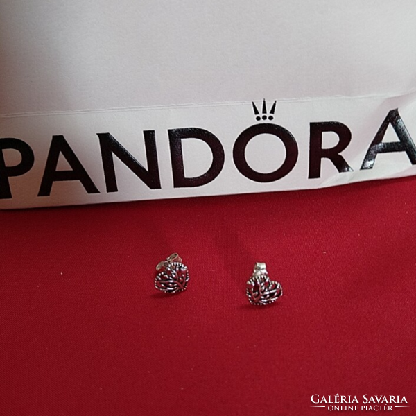 Pandora blooming hearts earrings - 1 pair - 925 silver