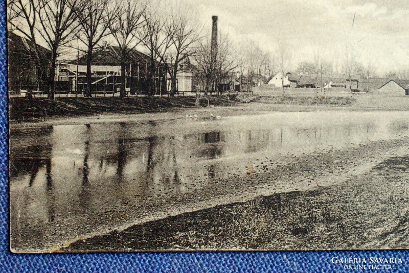 Békéscsaba - Körösparti detail photo postcard 1917