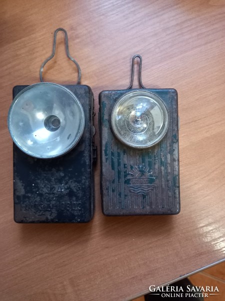 2 Hungarian flashlights from 1950.