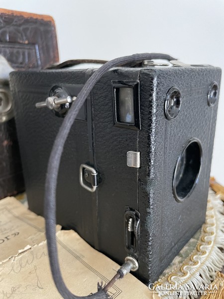 Zeiss Ikon BOX-TENGOR 54/2 bőrtokkal, eredeti használati utasítással!