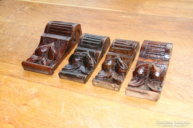 Tin German carving, carving, ornament 4 pcs. (16)