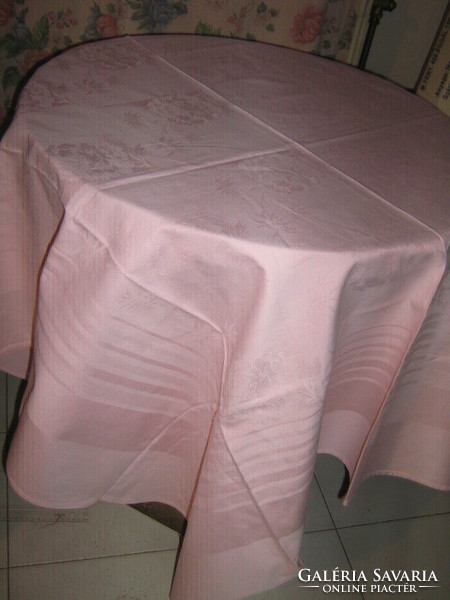 Beautiful and elegant rosy pink damask tablecloth
