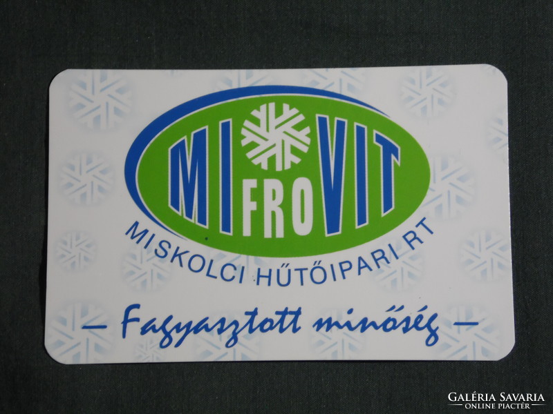 Kártyanaptár, MIFROVIT Miskolc hűtőipari Rt., , 2003, (6)