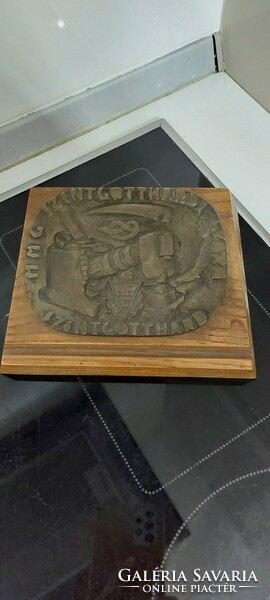 Retro copper ornament plaque
