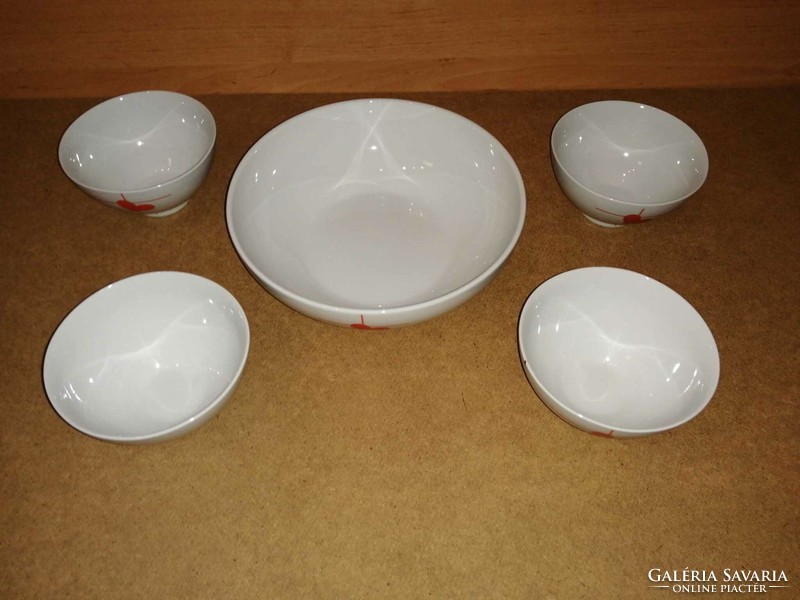 Alföldi porcelain serving set with small bowls (b)