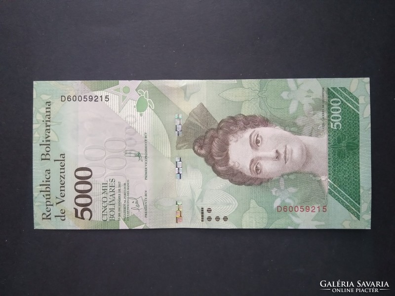 Venezuela 5000 Bolivares 2017 UNC-