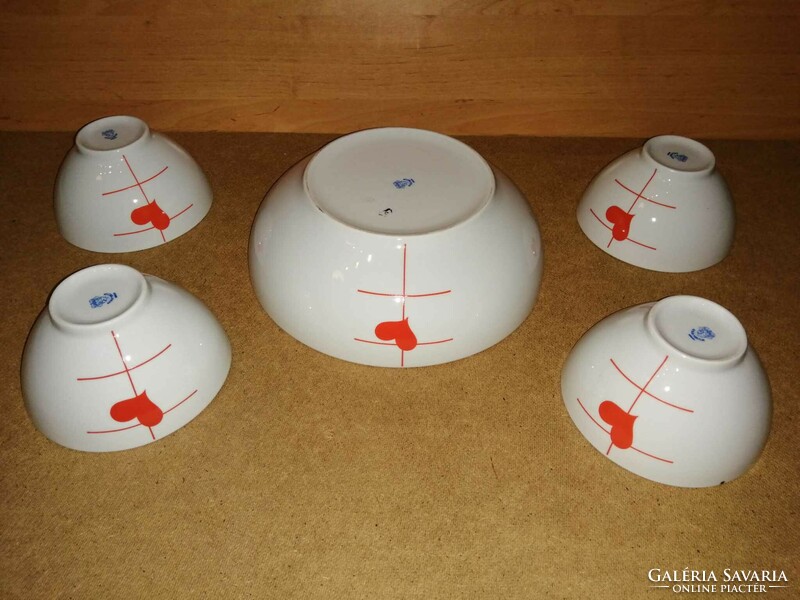 Alföldi porcelain serving set with small bowls (b)