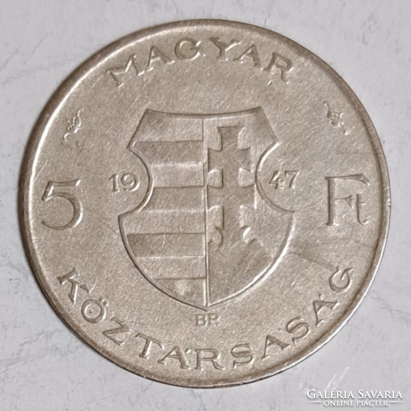 1947 Ezüst Kossuth 5 Forint (826)