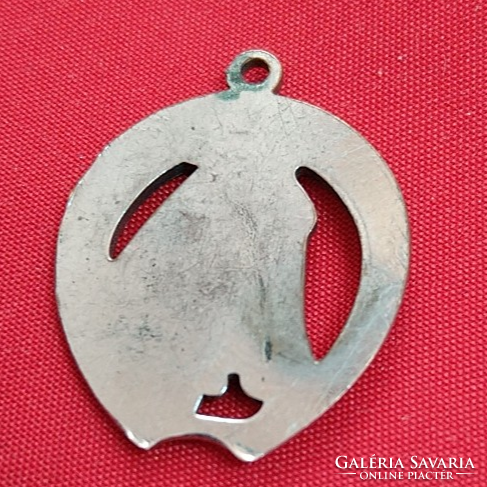 Horse pendant - for riders - with horseshoe
