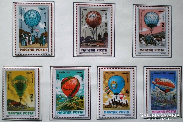 S3563-9 / 1983 Ballonrepülés bélyegsor postatiszta
