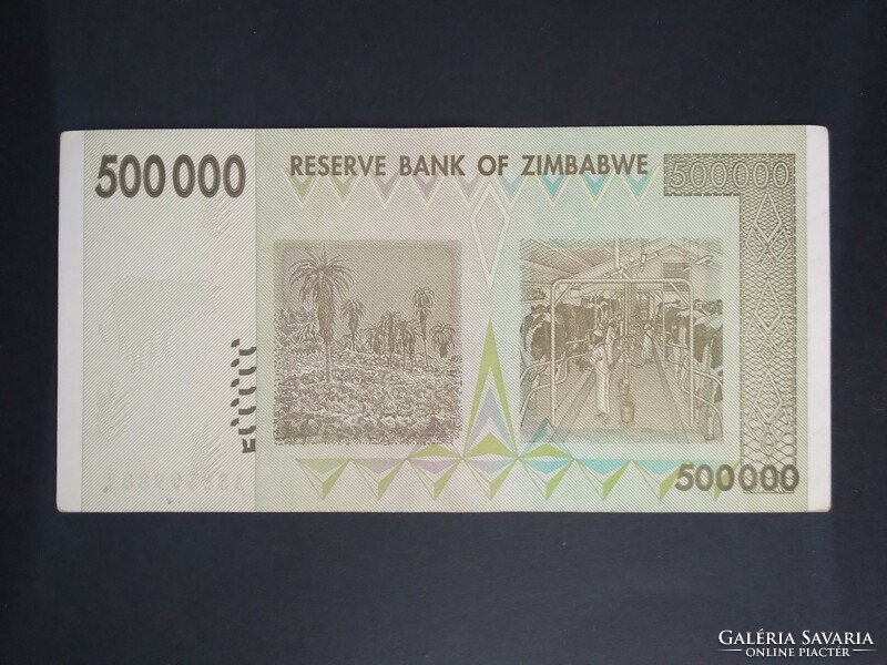 Zimbabwe 500000 Dollár 2008 aUNC+