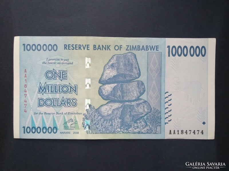 Zimbabwe $1 million 2008 xf