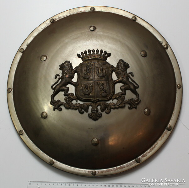 Decorative shield with count coat of arms