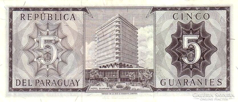 Paraguay 5 guaraní 1963 UNC