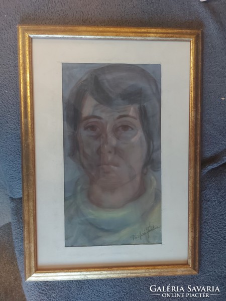 L.Kovács julia/pósfai julia/pósfainé painting, pastel, paper, frame size 54x38 cm