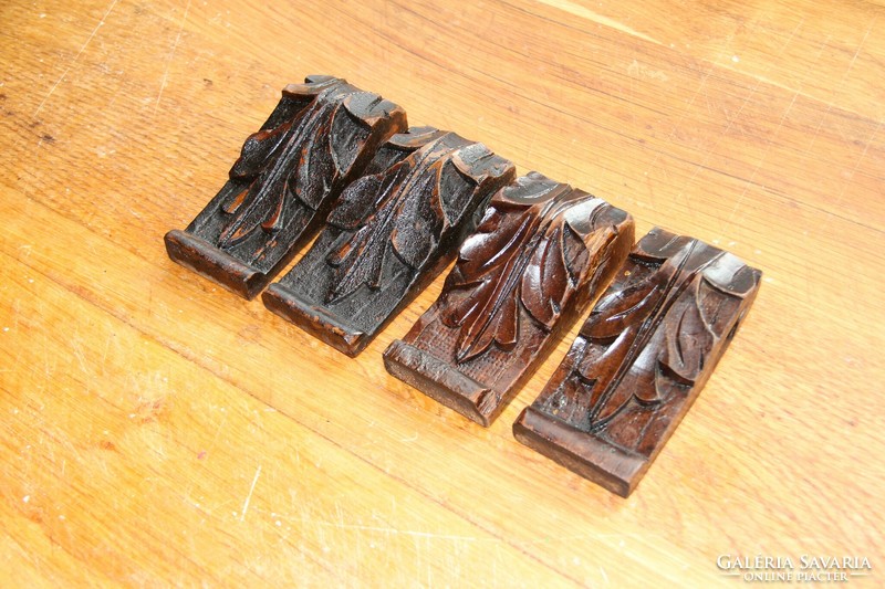 Tin German carving, carving, ornament 4 pcs. (17)