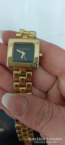 Jones New York women's gold-plated watch