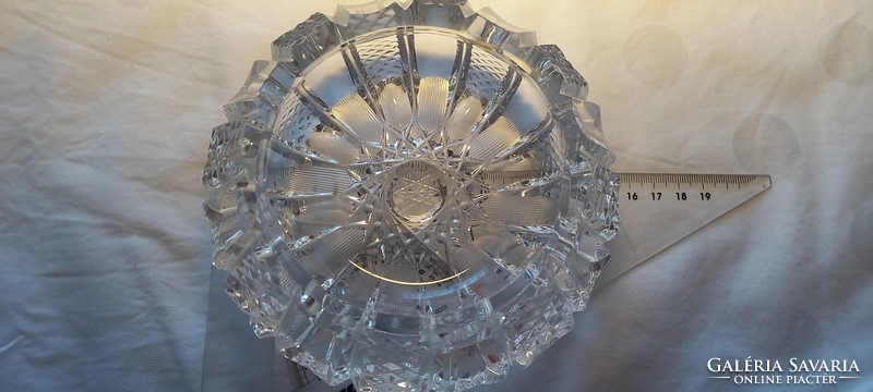 Glass ashtray with a nice pattern