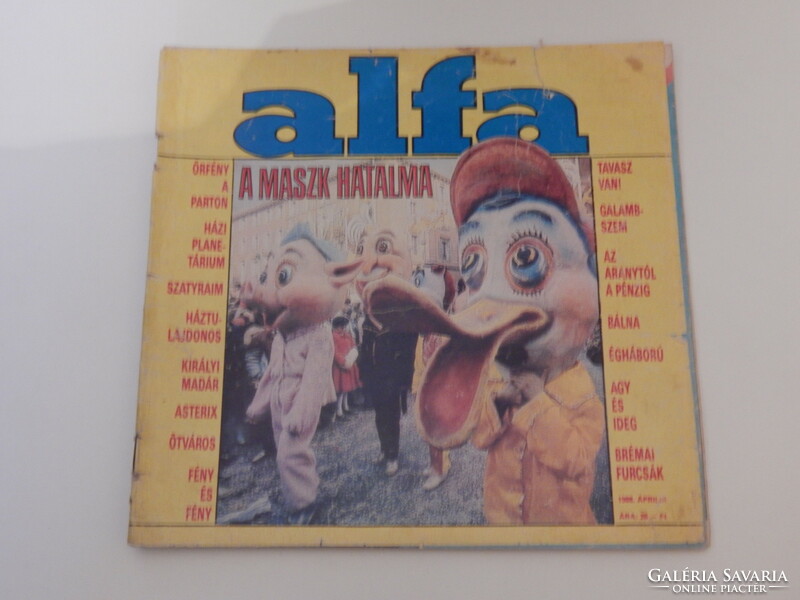 Alfa magazin - 1988.április