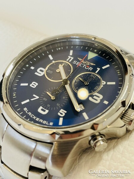 Steel case sector chronograph men's watch