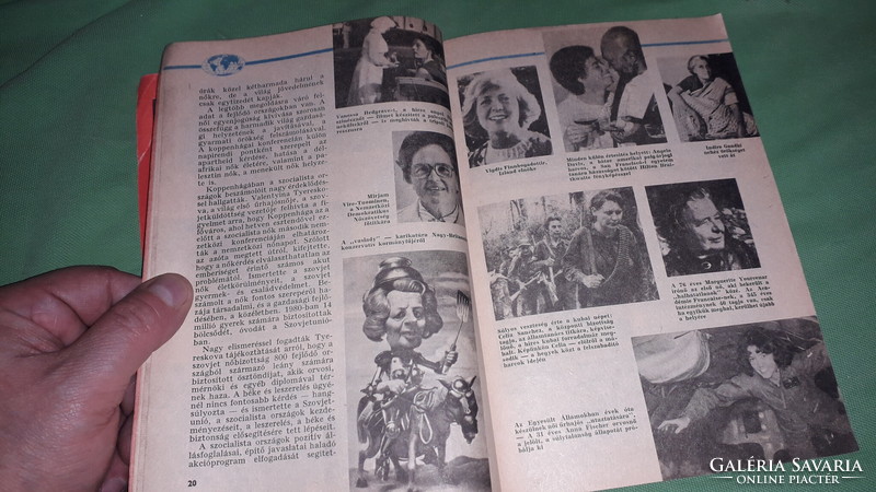 1981. Németi irén - women's newspaper yearbook 1981 according to the pictures