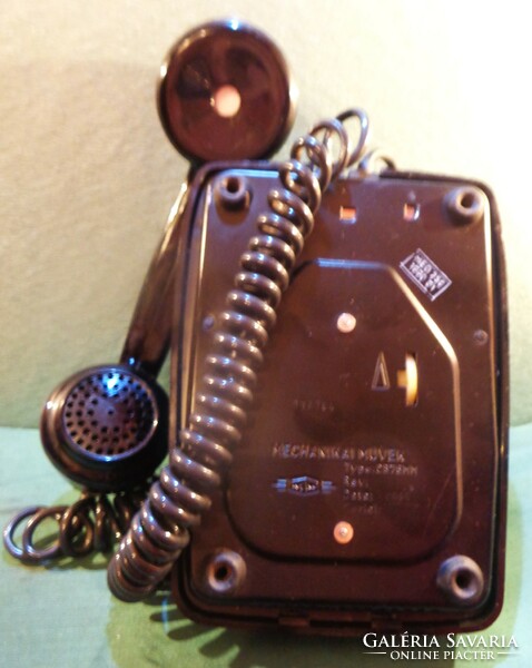 Dial, landline phone / mechanical works - black /.