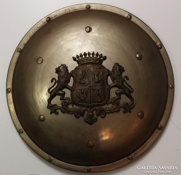 Decorative shield with count coat of arms