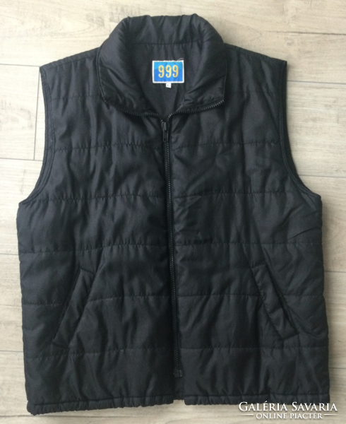 Quilted unisex black vest l