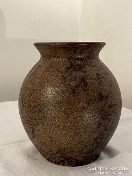 Retro vintage scheurich minimalist brown vase 503-16