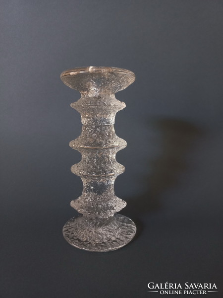 Ice glass candle holder made in the Finnish iittala factory