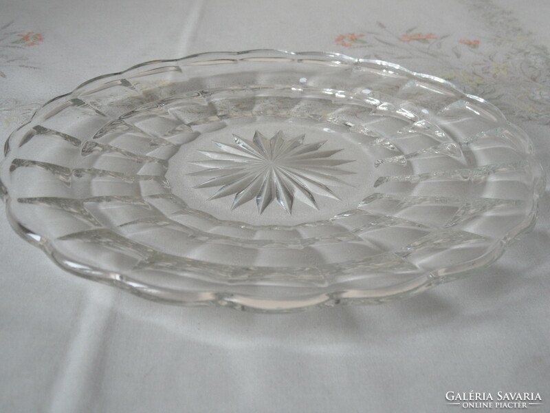Art deco glass bowl, offering (2 pcs.)