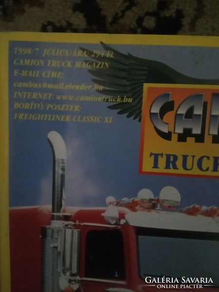 Kamion Truck Magazin ! Jó állapotban !!! 1998 / 7 !