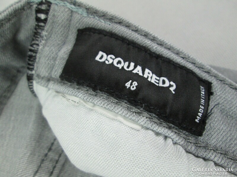 Original dsquared2 (w31) men's gray distressed stretch jeans