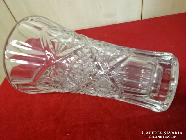 Thick-walled glass vase, height 25 cm. Jokai.