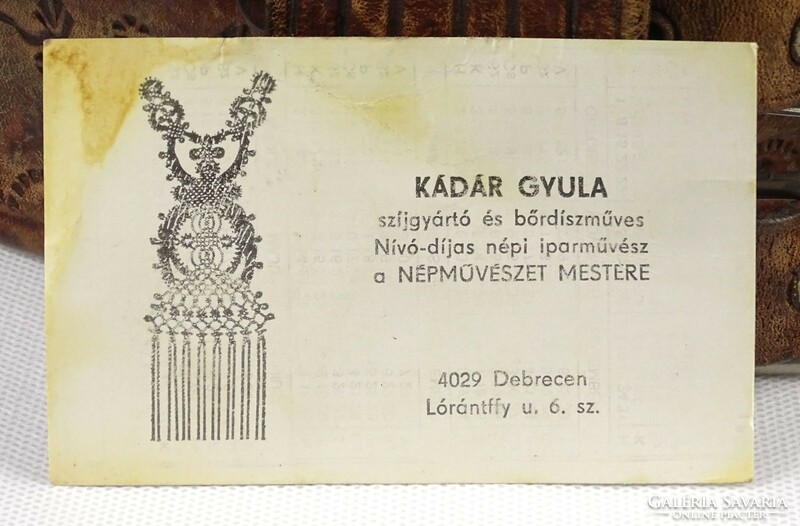 1P615 Kádár Gyula : Csikós öv 98 cm