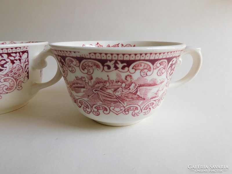 Royal sphinx maastricht 1920 tea cups with old cambridge pattern