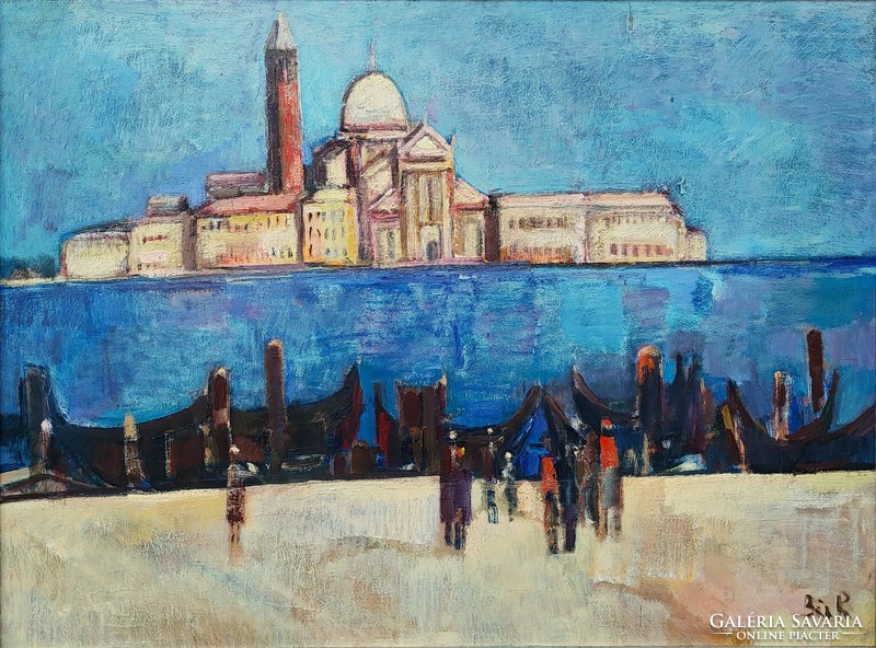 Bér rudolf (1924 - 2004) Venice st. György sziget c. Your painting with an original guarantee!