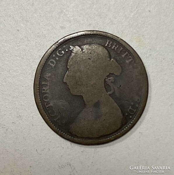 English half penny 1891 half penny bronze Queen Victoria of England