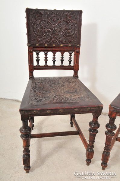 6 Pcs. German Neo-Renaissance chair, c. 1890.