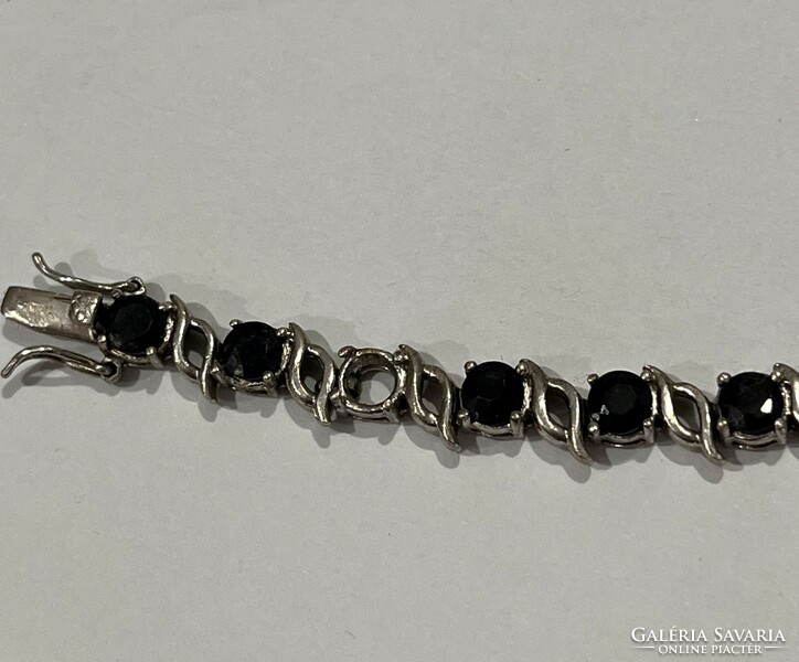 Silver tennis bracelet