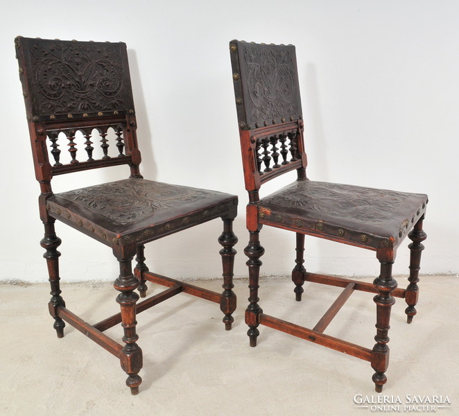 6 Pcs. German Neo-Renaissance chair, c. 1890.